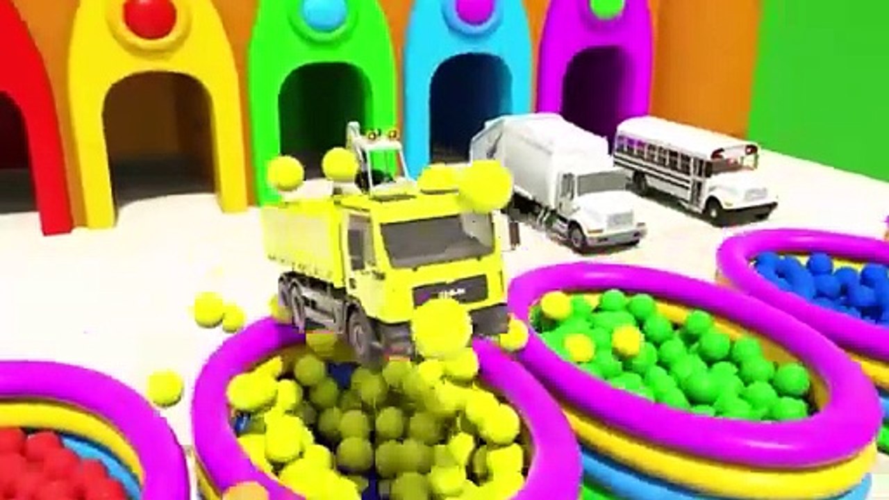 Wheels On the Bus song - Make friends in a colorful garage - Baby Nursery Rhymes & Kids Songs
