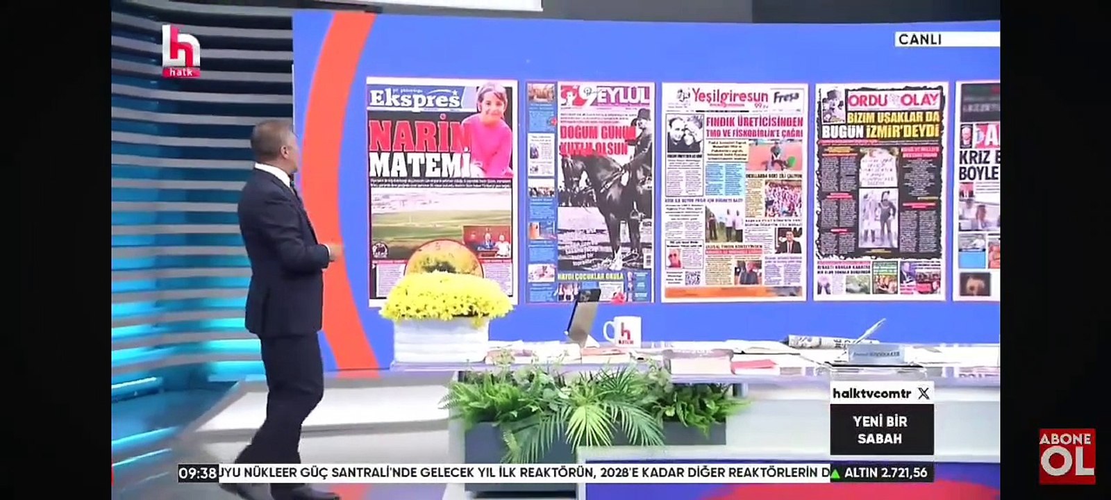 Gazetemiz @ekspreshaber_'in "NARİN MATEMİ" manşeti İSMAİL KÜÇÜKKAYA ile Yeni Bir Sabah programında