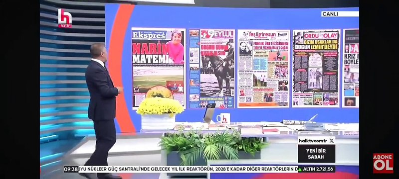 Gazetemiz @ekspreshaber_'in NARİN MATEMİ manşeti İSMAİL KÜÇÜKKAYA ile Yeni Bir Sabah programında