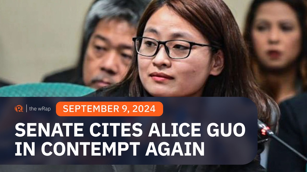 Senate cites Alice Guo in contempt again for lying