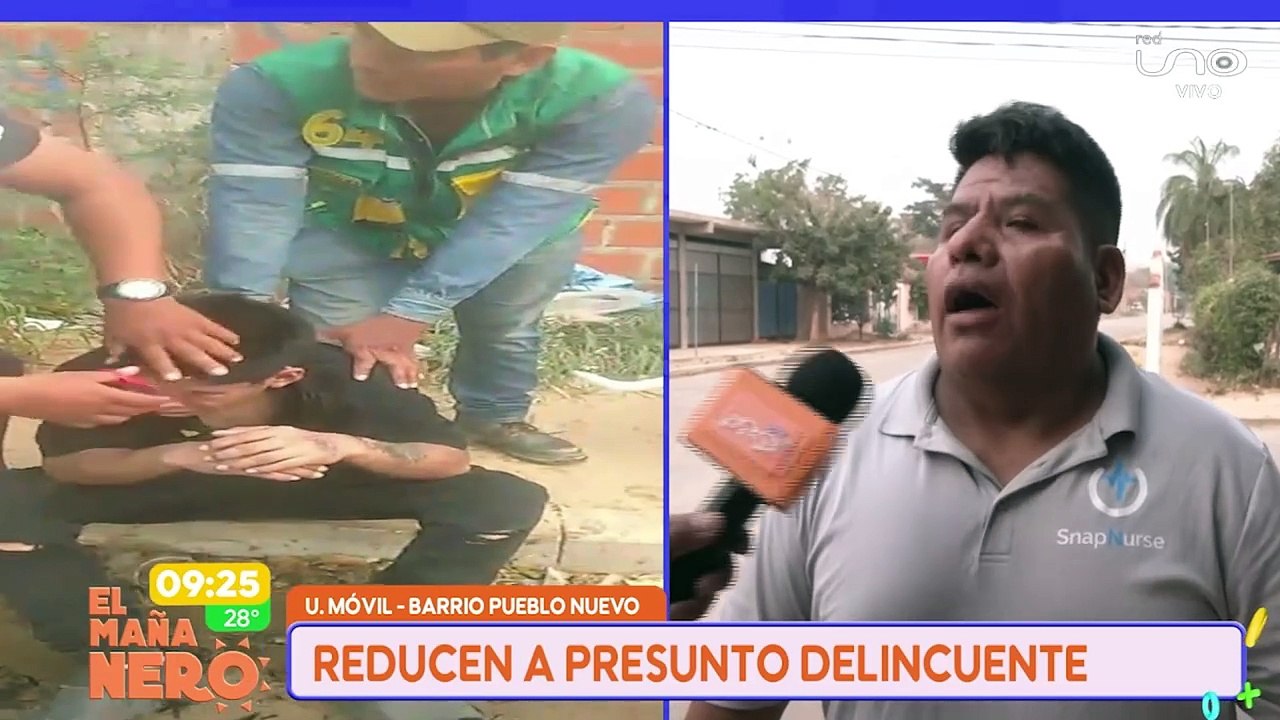 SCZ capturan a ladron que intentó robar a estudiante y fue tusado