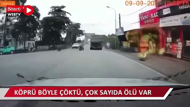 Korkunç görüntü: Köprü böyle çöktü, çok sayıda ölü var