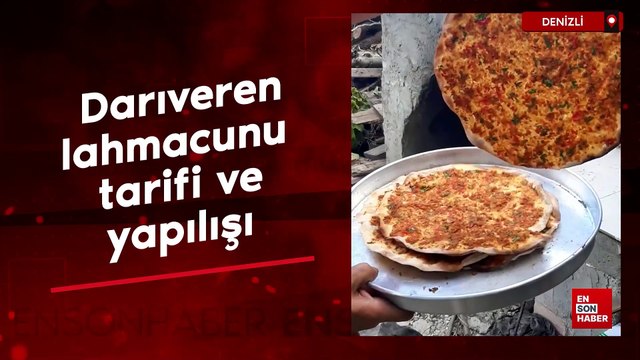 Darıveren lahmacunu tarifi yapılışı ve yapılışı
