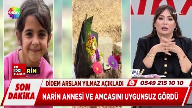 Didem Arslan Yılmaz'dan Narin cinayetiyle ilgili çarpıcı iddia: Anne ve amcasını uygunsuz şekilde gördü