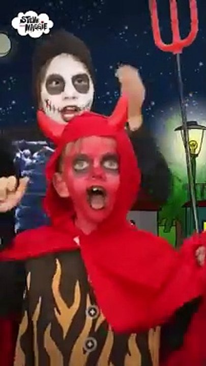 Halloween Trick or Treat Steve and Maggie Stories for Kids _shorts _steveandmaggie _halloween(360P)