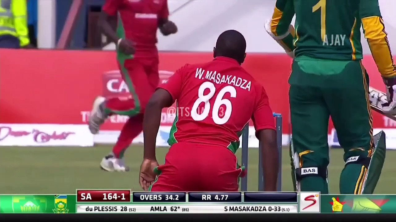 Hashim Amla 122- Vs Zimbabwe 1st Odi At Bulawayo 2014 Odi Series Highlights -- Amla Match Winner----