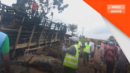 48 maut dalam sebuah letupan lori tangki minyak