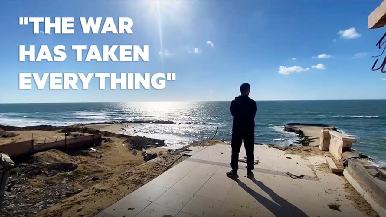 Then and now: 4 Gazans show how war has torn their coastline apart