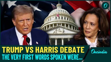 Trump Harris Presidential Debate | Opening Remarks: 'We Have to Clean Donald Trump's Left-out Mess'