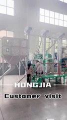 Customer Visit Our Factory for the 25T/D Complete Rice Mill Machine #ricemillsupplier #ricemill