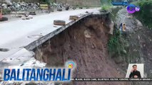 Kennon Road sa Brgy. Twin Peak, sarado matapos ang pagguho ng bahagi ng kalsada roon | Balitanghali