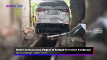 Hendak Dicuci Mobil Toyota Avanza Malah Ringsek di Tempat Pencucian Kendaraan, Ternyata Ini Penyebabnya