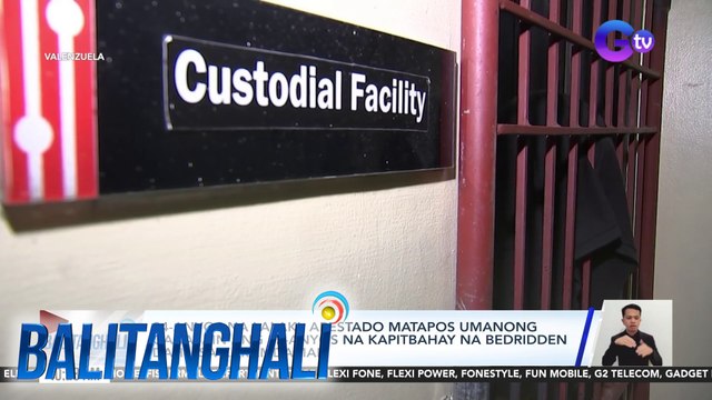 24-anyos na lalaki, arestado matapos umanong gahasain ang 52-anyos na kapitbahay na bedridden dahil sa karamdaman | Balitanghali