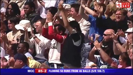 Stephen Fleming and Jacques Kallis 50s World Cricket Tsunami Appeal 2005