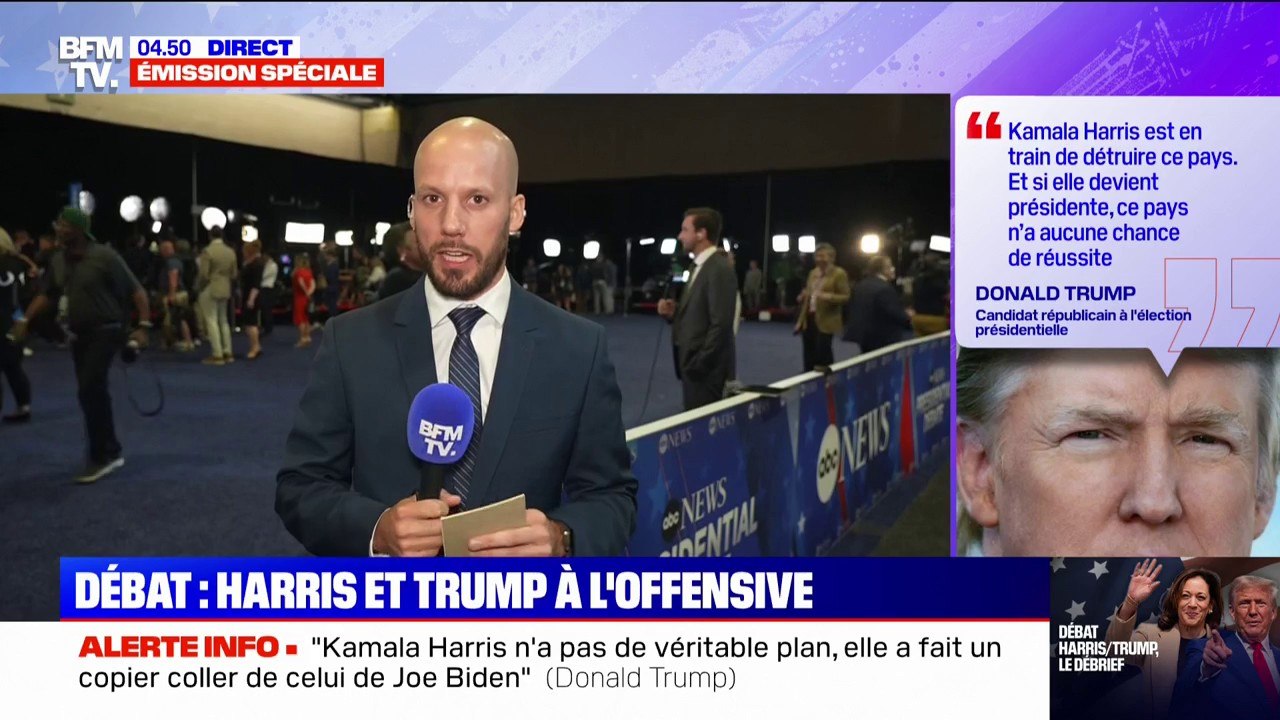 Débat Harris-Trump: le camp républicain revendique "une victoire magistrale" tandis que le camp démocrate assure que sa candidate "est prête pour un second débat"