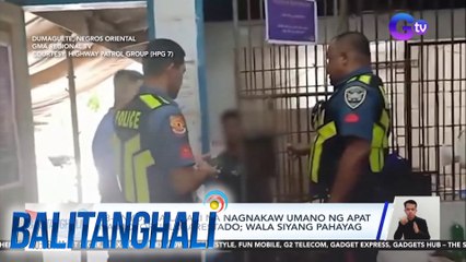 18-anyos na lalaki na nagnakaw umano ng 4 na motorsiklo, arestado; Wala siyang pahayag | Balitanghali