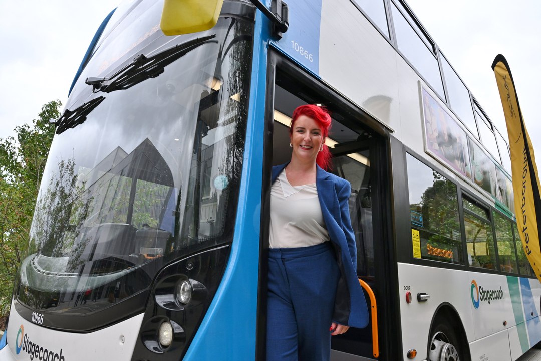 On the buses