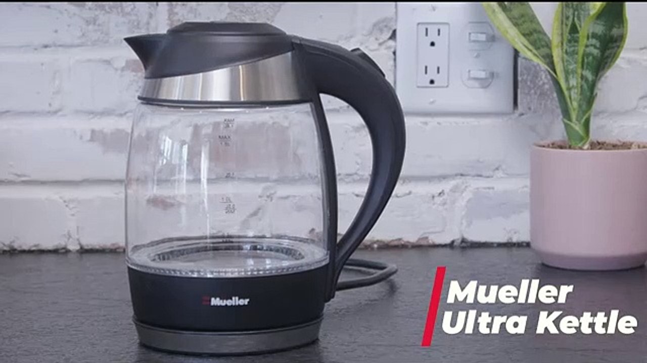 Chefman Electric Kettle 18L 1500W Hot Water Boiler Removable Lid for Easy Cleaning Auto Shut Off Boil-Dry Protection Stainless Steel Filter BPA Free Borosilicate Glass Electric Tea Kettle Home  Kitchen