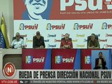 Rueda de prensa semanal de la Dirección Nacional del Partido Socialista Unido de Venezuela