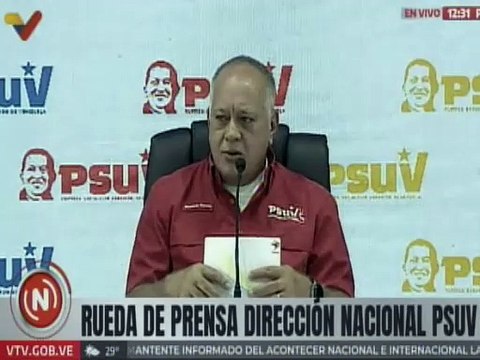 Primer Vpdte. del PSUV Diosdado Cabello: En Venezuela pedimos que la voz del pueblo tenga poder