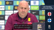 Carsley unfazed by prospect of being England's permanent manager