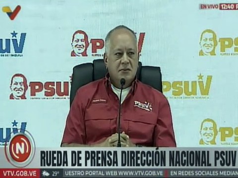 Primer Vpdte. del PSUV Diosdado Cabello: El imperialismo se mueve, da los golpes de Estado
