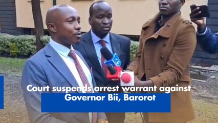 Court suspends arrest warrant against Governor Bii, Barorot