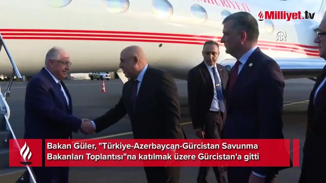 Bakan Güler, 'Türkiye-Azerbaycan-Gürcistan Savunma Bakanları Toplantısı'na katılmak üzere Gürcistan'da