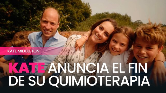 Kate Middleton confirma el fin del tratamiento de quimioterapia
