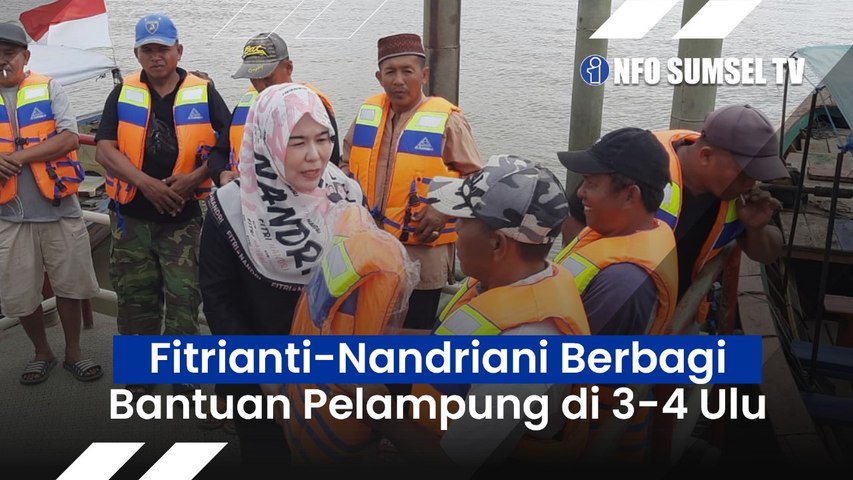 Fitrianti Agustinda Bagi Pelampung untuk Serang Perahu Getek di Sungai Musi, Bakal Lindungi BPJS Ketenagakerjaan