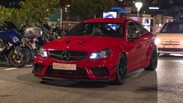 LOUD Mercedes C63 AMG Black Series with Straight Pipes - Accelerations & Revs !