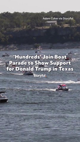 'Hundreds' Join Boat Parade to Show Support for Donald Trump in Texas