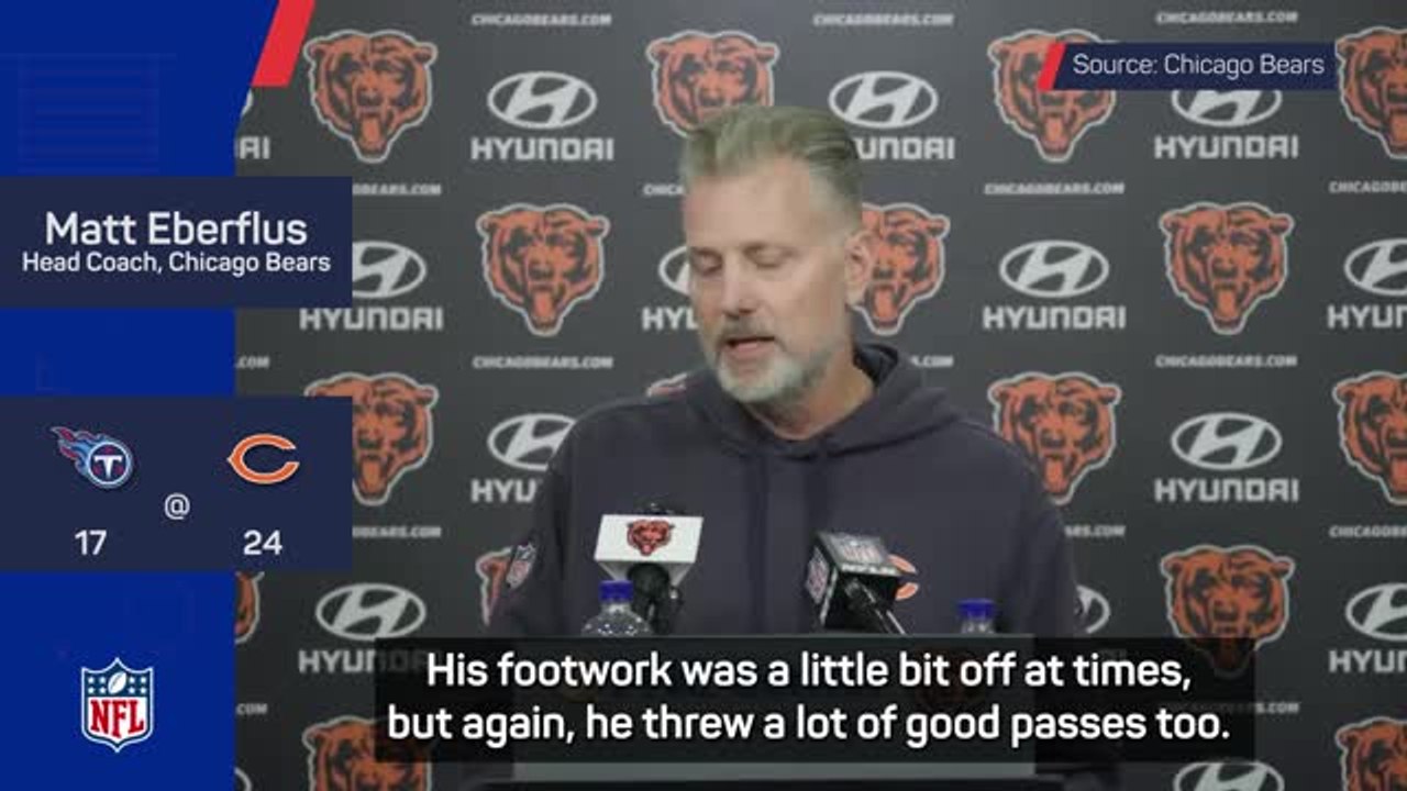 Eberflus backs Williams after rocky start to NFL career