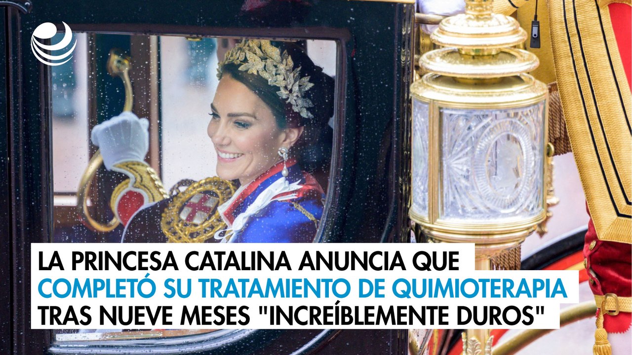 La princesa Catalina anuncia que completó su tratamiento de quimioterapia tras nueve meses "increíblemente duros"