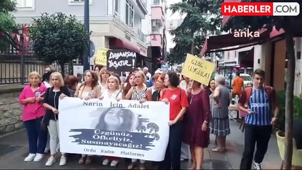Kadınlar Narin'in ölümünün sorumlularının bulunması için eylem yaptı