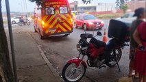 Adolescente e dois motociclistas ficam feridos em acidente seguido de atropelamento