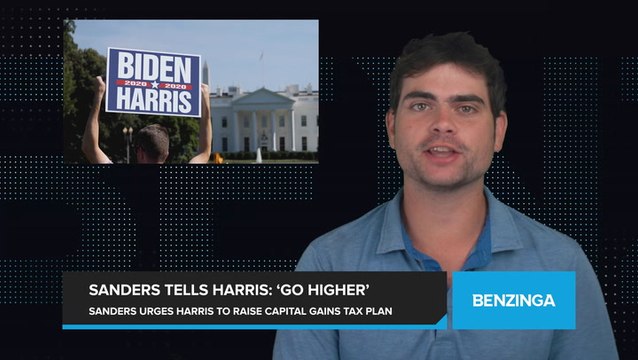 Sanders Tells Harris to 'Go Higher' on Her 28% Capital Gains Tax Proposal as Vice President Seeks Support of Independent Voters