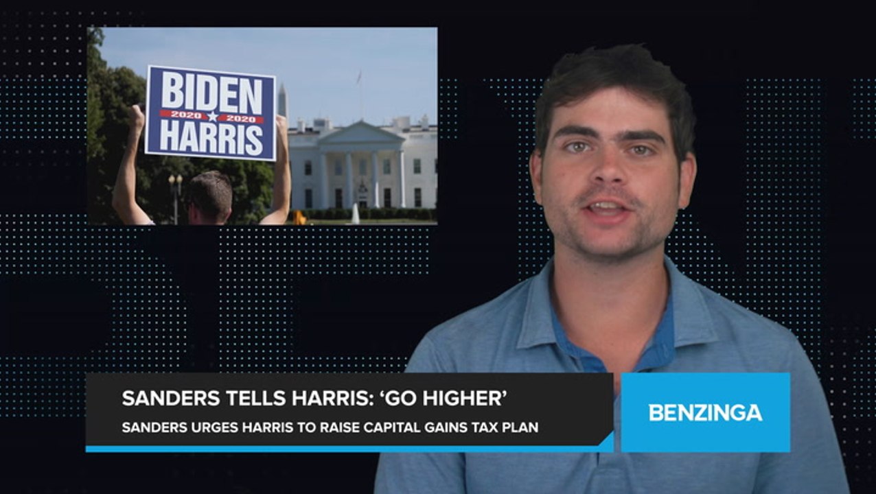 Sanders Tells Harris to 'Go Higher' on Her 28% Capital Gains Tax Proposal as Vice President Seeks Support of Independent Voters