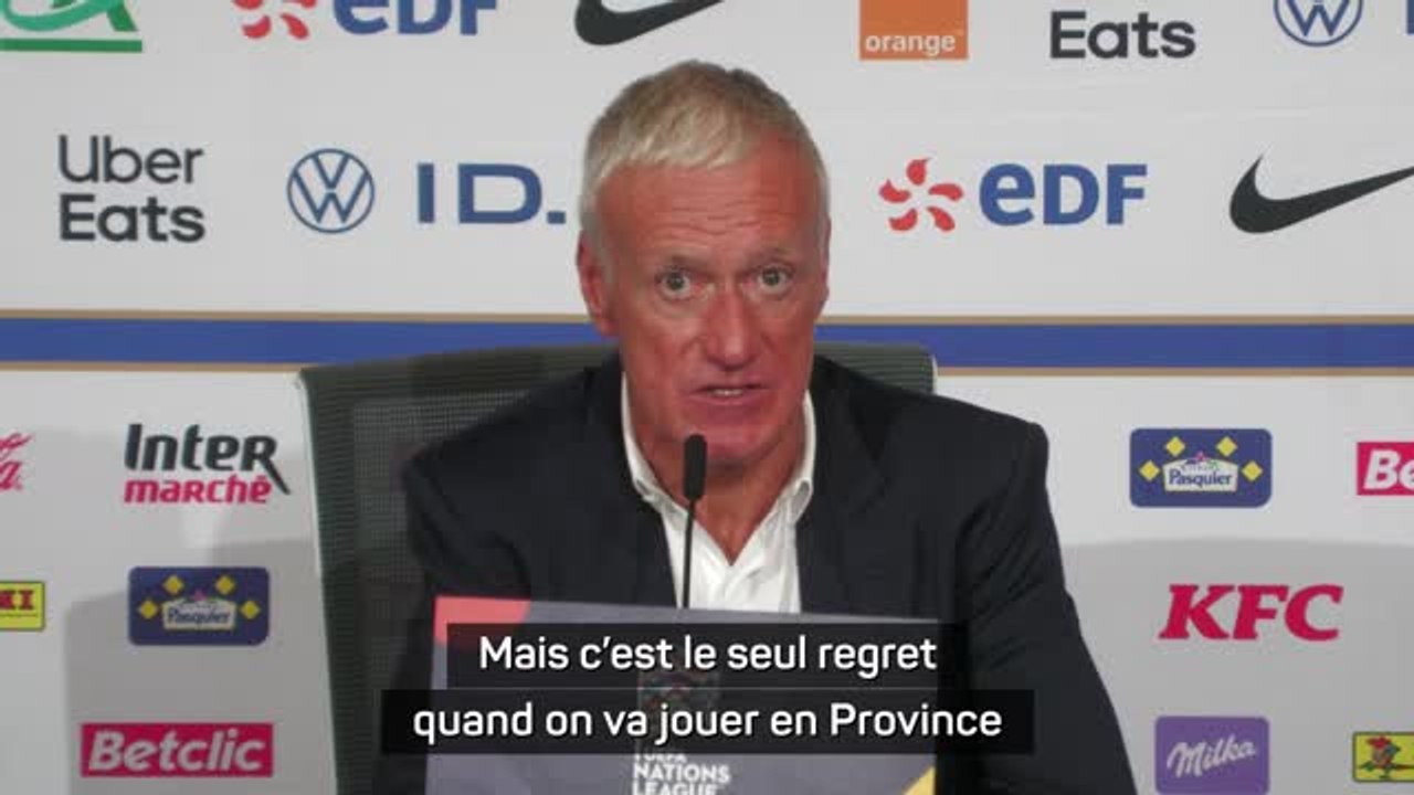 Bleus - Deschamps sur les sifflets : "C'est le seul regret quand on va jouer en Province"