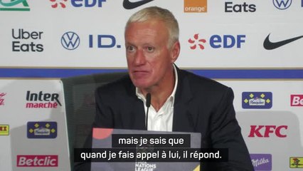 Bleus - Deschamps : "Kolo Muani ? Quand je fais appel à lui, il répond"
