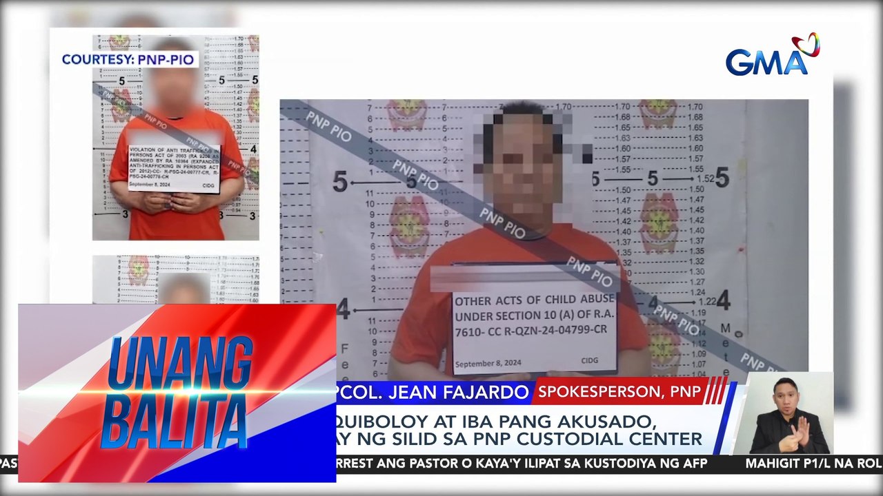 Alice Guo at Pastor Apollo Quiboloy, naka-detain sa PNP Custodial Center | Unang Balita