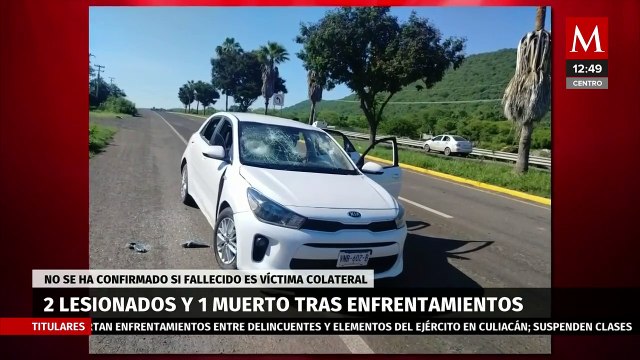 Se confirma un fallecimiento tras enfrentamientos en Culiacán; cancelan actividades escolares