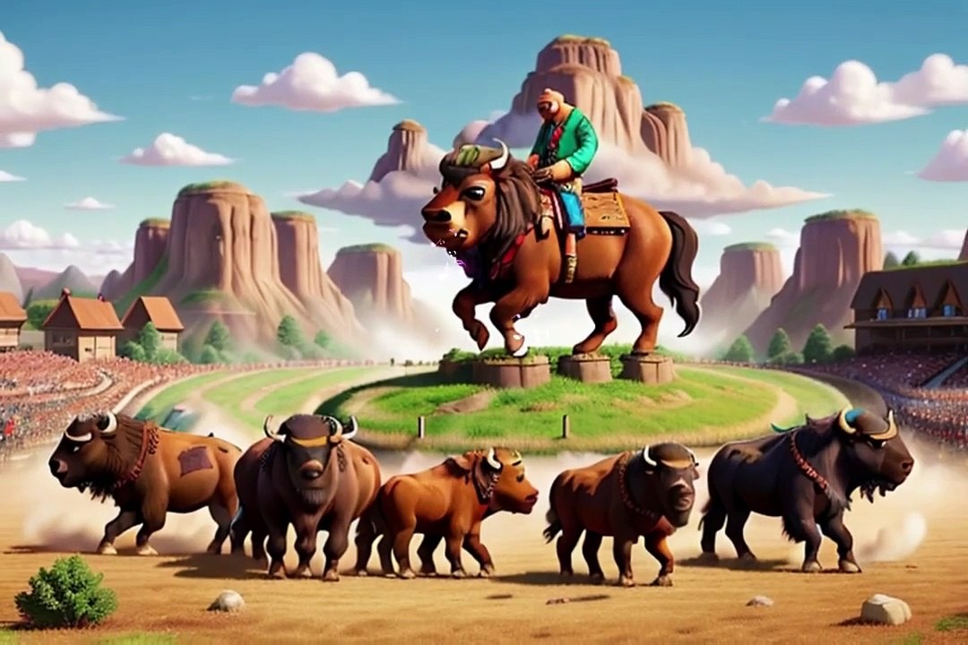 American Bison's song KidsMusic-kidssongs-nursery rhymes-kids story time-DancingAnimals-Creative