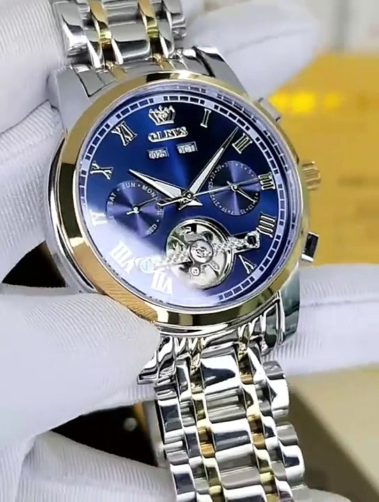 OLEVS Men's Watches Automatic Mechanical Business Wristwatch