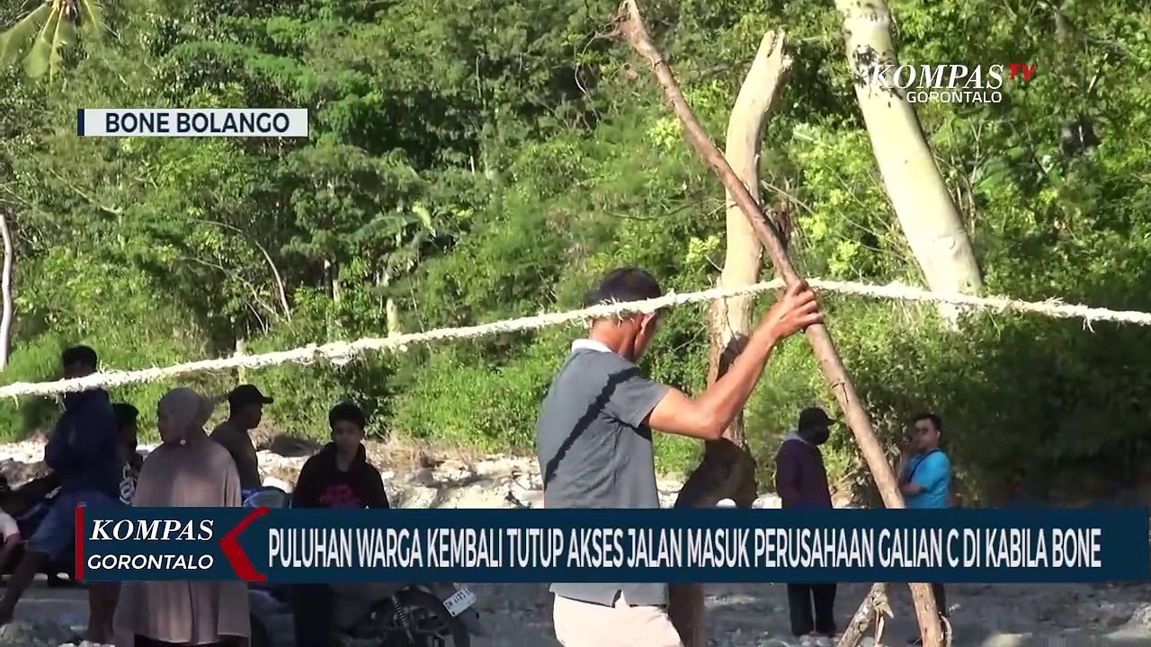 Puluhan Warga Kembali Tutup Akses Jalan Masuk Perusahaan Galian C Di Kabila Bone