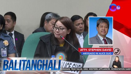 Panayam kay Atty. Stephen David, abogado ni Alice Guo (September 10, 2024) | Balitanghali