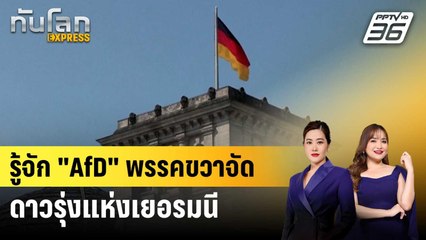 รู้จัก "AfD" พรรคขวาจัดดาวรุ่งแห่งเยอรมนี | ทันโลก EXPRESS | 10 ก.ย. 67