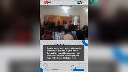 Pejuang Tanah Adat Sorbatua Siallagan Divonis 2 Tahun Penjara dan Denda Rp 1 Miliar, Warga Adat Simalungun Protes Keras