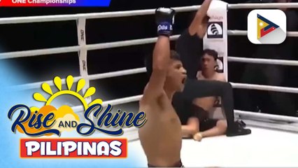 Jean Claude Saclag, wagi kontra sa South Korean opponent na si Lee Jun Young sa One Championship Flyweight Match sa Bangkok, Thailand