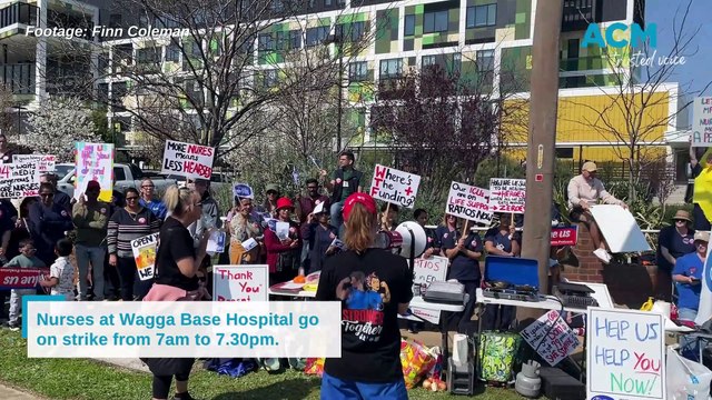 Nurses strike at Wagga Base Hospital